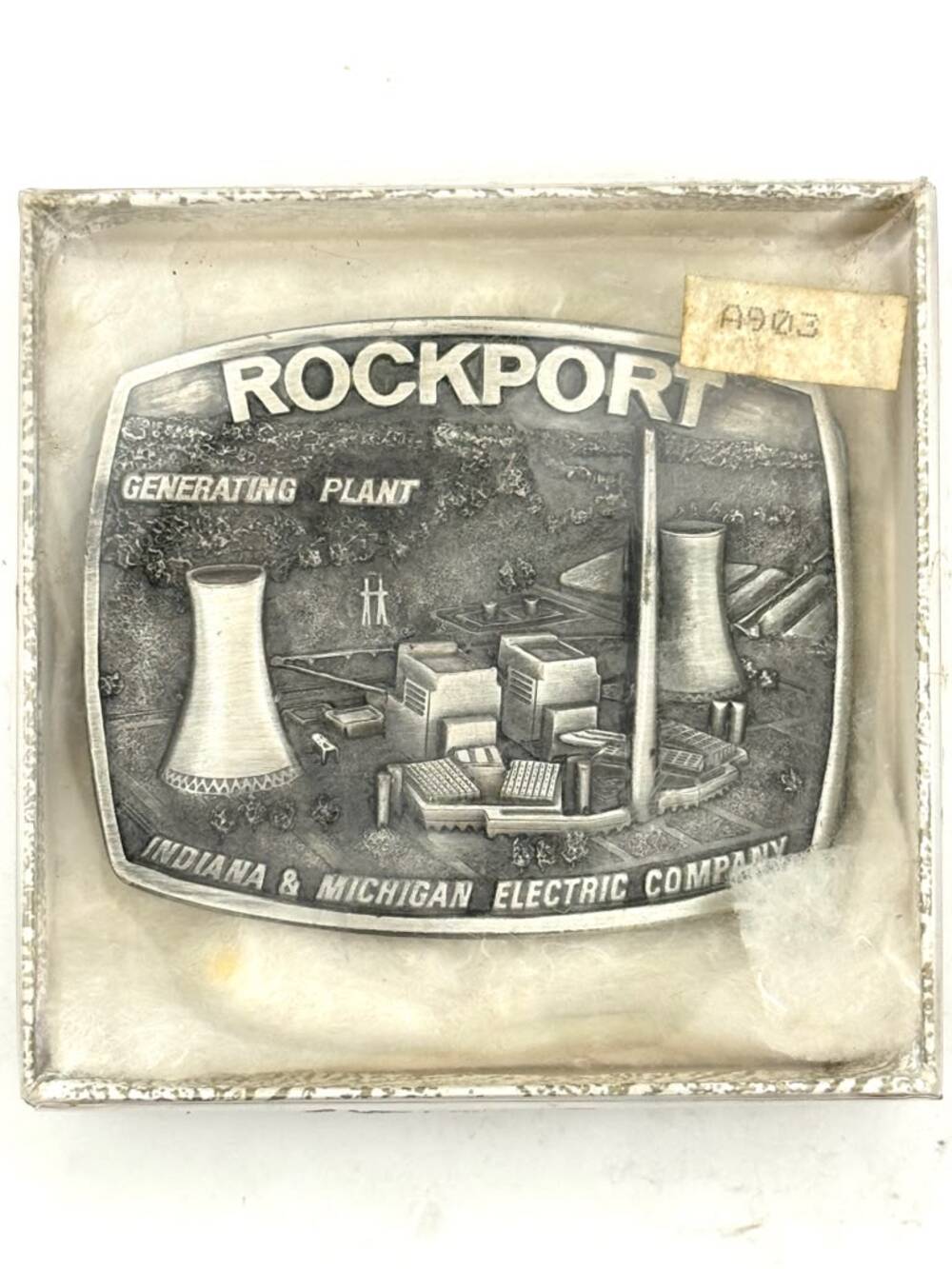 Indiana Michigan Electric Rockport Plant Limited Edition Belt Buckle